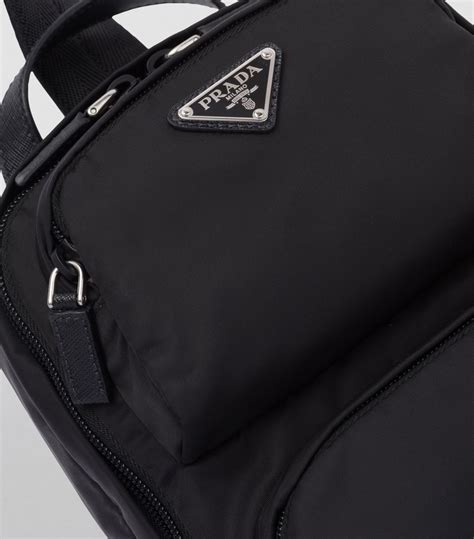 prada nylon and saffiano leather backpack|prada bag re edition.